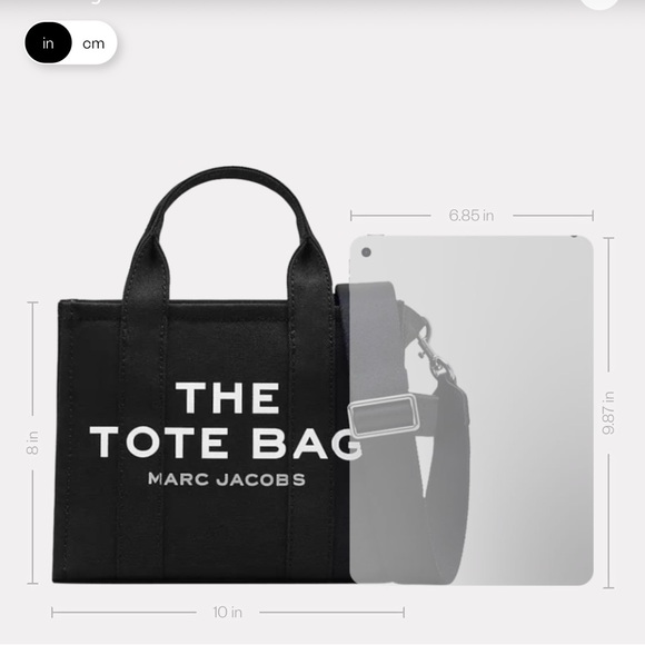 Marc Jacobs Black Crossbody Tote Bag - Picture 12 of 15